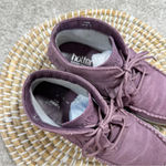 Hotter Comfort Concept Faith Fringed Ankle Boots Suede Leather Purple Size 6 Photo 4