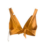 Everlane  The Triangle Bikini Top in Marigold XXS NWT Photo 4