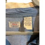 Vintage Kiko Mo Denim Shirt Corduroy Collar Button Up Long Sleeve Womens 24W Blue Photo 2