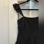 J.Crew Black Kasana Crop Jumpsuit Crochet Wide Leg Elegant Preppy Chic Size 0 Photo 6