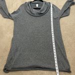 Jones New York Silver Gray Glitter Sparkle Lightweight Cowl Neck Sweater Large Photo 4