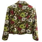 Metro style Floral Jacket (Size Medium) Green Photo 2