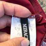 MiracleSuit 3 PIECE Cherry Red Surplice Hibiscus Tankini & 2 Bottoms SZ 10 36DD Photo 13