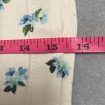 We Wore What Revolve  Ivory Blue Floral Cut Out Belted Mini Denim Skirt Large NWT Photo 14