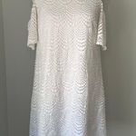 Lilly Pulitzer  white eyelet lace cold-shoulder mini sheath dress size XS Photo 1