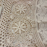 Source Unknown Boho Crochet Lace Crop Top Cream Scallop Hem Festival Beachy Cotton Small Photo 2