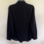 Talbots Women’s Long Sleeve Button Down Shirt In Black Size X Photo 8