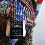 SheIn Boho Striped Sleeveless Tank Dress Square Neck Split Thigh Long Maxi Sz L Photo 4