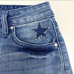 Lord & Taylor Desing Lab High waisted Frayed hem Denim Jean Shorts Beach Size 26 Blue Photo 3