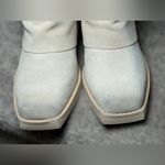 Steve Madden NEW Pia Suede Foldover Square Toe Block Heel Boots Natural Bone 6.5 Photo 8