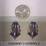 M. Jent Vintage Silver Tone Retro Boho Fashion Earrings Photo 2