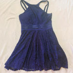 City Studios  Navy Lace Dress Photo 0