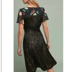 Anthropologie Ciao Bella Dress Moulinette Soeurs Boho Green Black Womens size 10 Photo 2