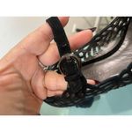 Aquatalia {} Black Velvet by Marvin K. Karma Laser Cutout Pump Size 6.5 Photo 8