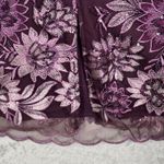 Alex Evenings  Dress Women 8 Plum Purple Floral Lace Sequin Sheath Cocktail Party Photo 7