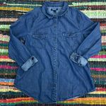 Old Navy Chambray Button Down Top Medium Photo 0