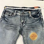 Rue 21 NWT Curvy Bermuda Denim Shorts Wash Size 11/12 Normcore Casual Summer Photo 3