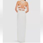 Aidan‎ Mattox Size 2 Women's White V Photo 7