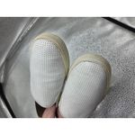 Vince  Ivory Bone Perforated Soft Leather Slip On Sneakers Size 9 Shoes Photo 5