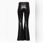 Wilfred Aritzia The Melina Flare Vegan Leather High-Rise Pants in Black Size 2 Photo 2