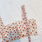 Batsheva Floral Strawberry Bralette Blouse Crop Top Medium Pink Photo 3