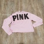 PINK - Victoria's Secret Victoria's Secret PINK Baby Pink Cropped Long-sleeved Sweatshirt Size Medium Photo 1