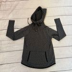 Athleta Sentry Gray Black Hoodie Sweatshirt Pullover Active Wear Top Size S Photo 0