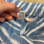 Fresh Produce Assymetric Hem Blue White Summer Beach Stretch Coastal Skirt Small Photo 6