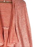 Anthropologie Moth Winnie Open Cardigan Womens XS Coral Knit Wool Draped Waterfall Boho Cozy Photo 2