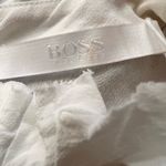 Hugo Boss BOSS  Women’s White Silk Top Tank Blouse Ruffles Neck & Sleeve NWT Sz 6 Photo 4