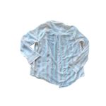 Rails Kate Peony Stripe Silk Button Up Shirt Pink White Striped Long Sleeve S Photo 7