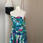 Melissa  Floral Sweetheart Neckline Tie Back, Size 12 Photo 1