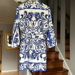 ZARA Floral Linen Blend Belted Mini Shirt Dress Sz L Photo 10