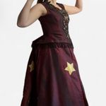 Gilded age star bustle dress Red Photo 4