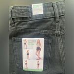 Simple Society  Black Distressed Button Tab‎ Cotton Super High Rise Shorts 5/27 Photo 11