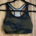 PINK - Victoria's Secret PINK Victoria’s Secret ultimate sports bra, camo black and green print, size S Photo 0
