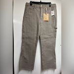 Democracy NEW NWT  AB Technology wide leg ankle Raw Hem Carpenter utility jeans Photo 1