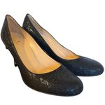 Kate Spade black glitter round toe pumps heels 8 Photo 1
