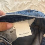 Reformation Julia Crop High Cigarette Jean in Baltic Wash Photo 3