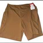 Gradual Women's High Waist Tan Shorts Brown Size 2X Photo 0