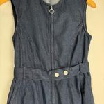 ZARA NWT  Denim Asymmetrical Midi Dress Sz Small Belted Grunge Chic Photo 6