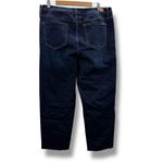 Seven7 High Rise Tower Straight Crop Raw Hem Denim Blue Jeans Sz 14 Photo 6