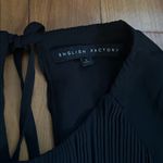 English Factory  Short Sleeve Black Pleated Romper Photo 3