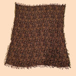 neutral autumnal colored floral printed scarf / wrap / shawl / afghan 🔥 Brown Photo 0