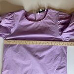 English Factory  Puff Sleeve Top Sz XS Statement Lavender‎ Blouse Pastel Preppy Photo 9