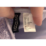 H&M Divided Lined Purple Dress Open Knit Crochet Overlay Preppy XS Festival Boho Photo 6