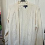Lands' End FINAL MARKDOWN  chenille open front cardigan large Photo 0