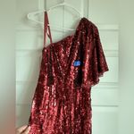 Mac Duggal 93540 Burgundy Embellished Cap Sleeve Cowl Neck Trumpet Gown 10 NWT Photo 7