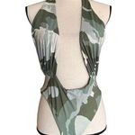 Urban Outfitters Out From Under Lucia Camo Printed Wrap OnePiece Swimsuit Size S Photo 0