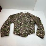 ALC Frank A.L.C. Emory Chocolate Brown Peach Green Quilted Asymmetrical Jacket‎ Small NEW Photo 1